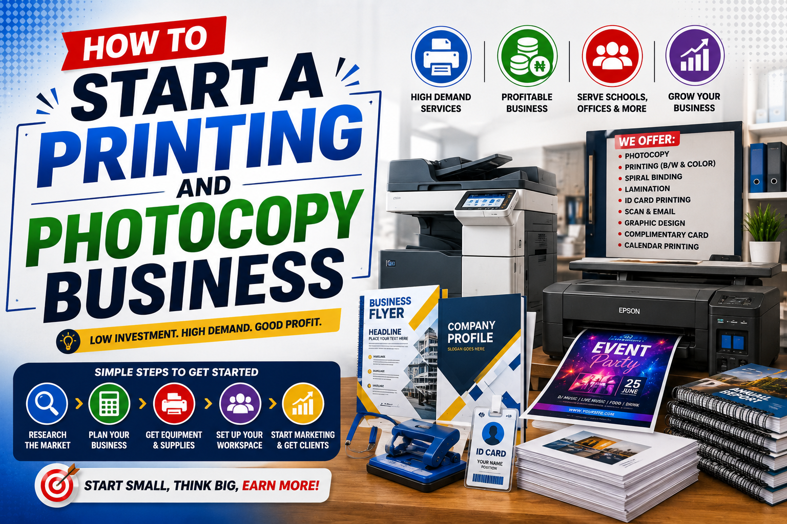 How to Start a Printing and Photocopy Business